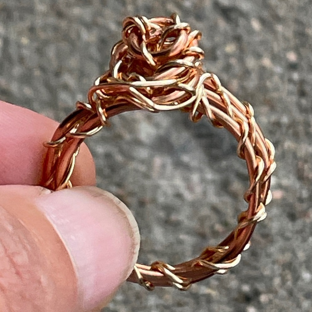 Copper with Gold-Toned Women's Ring
